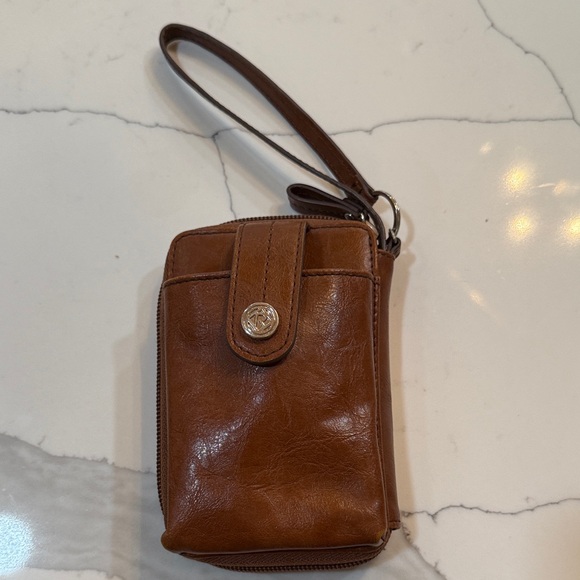 Relic Handbags - Relic Brown Leather Wristlet